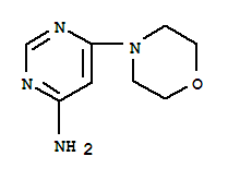 4-氨基-6-吗啉并嘧啶结构式