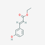 3-(3-hydroxy-phenyl)-acrylic acid ethyl ester结构式