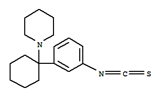 Structure of Piperidine,1-[1-(3-isothiocyanatophenyl)cyclohexyl]-