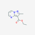 Structure of ETHYL 2-METHYLPYRAZOLO[1,5-A]PYRIMIDINE-3-CARBOXYLATE