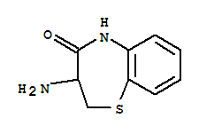 3-AMINO-2,3-DIHYDRO-1,5-BENZOTHIAZEPIN-4(5H)-ONE结构式