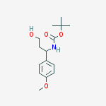 Structure of 3-(Boc-aMino)-3-(4-Methoxyphenyl)-1-propanol