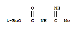CARBAMIC ACID (1-IMINOETHYL)-,TERT-BUTYL ESTER结构式