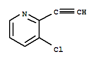 Structure of PYRIDINE,3-CHLORO-2-ETHYNYL-