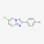 Structure of 2-(4-BROMOPHENYL)-6-CHLOROIMIDAZO[1,2-A]PYRIDINE