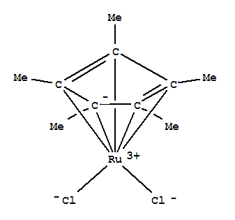 Structure of Dichloro(pentamethylcyclopentadienyl)ruthenium(III) polymer