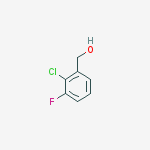 Structure of Benzenemethanol, 2-chloro-3-fluoro-