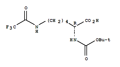 Structure of BOC-D-LYSINE(TFA)-OH