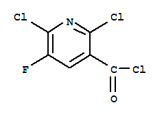 Structure of 2,6-DICHLORO-5-FLUORONICOTINOYL CHLORIDE