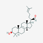 Structure of (3beta,5xi)-3-hydroxylanosta-8,24-dien-21-al