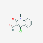 Structure of 4-chloro-1-methyl-2-oxoquinoline-3-carbaldehyde