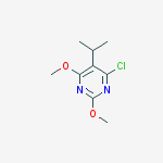 Structure of 5-isopropyl-6-chloro-2,4-dimethoxypyrimidine