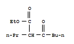 3-Oxo-2-propylheptanoic Acid Ethyl Ester结构式
