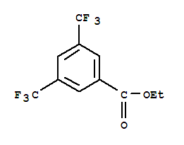 3,5-BIS(三氟甲基)苯甲酸乙酯结构式