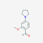 2-Methoxy-4-pyrrolidin-1-yl-benzaldehyde结构式