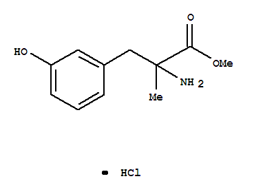 Structure of DL-2-METHYL-3-(3-HYDROXYPHENYL)ALANINE METHYL ESTER HYDROCHLORIDE, MONOHYDRATE