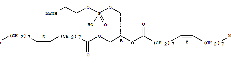 N-methyl-1,2-dioleoylphosphatidylethanolamine结构式