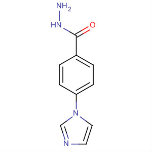 Structure of Benzoic acid, 4-(1H-imidazol-1-yl)-, hydrazide
