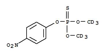 Structure of METHYL PARATHION-D6