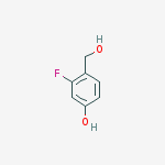 3-fluoro-4-(hydroxymethyl)phenol结构式