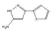 Structure of 5-Thien-2-yl-1H-pyrazol-3-amine