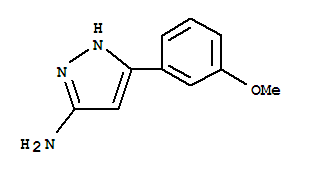 3-(3-甲氧基苯)-1H-吡唑-5-胺 1HCL结构式