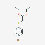 Structure of 1-BROMO-4-(2,2-DIETHOXY-ETHYLSULFANYL)-BENZENE