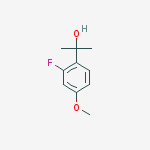Structure of 2-(2-fluoro-4-methoxyphenyl)propan-2-ol