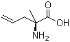 (S)-2-氨基-2-甲基-4-戊烯酸结构式