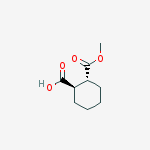 Structure of (1R,2R)-2-(Methoxycarbonyl)cyclohexanecarboxylic acid
