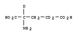 Structure of DL-GLUTAMIC-2,4,4-D3 ACID