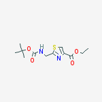 Structure of tert-butyl (4-(ethoxycarbonyl)thiazol-2-yl)methylcarbamate