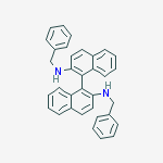[1,1'-Binaphthalene]-2,2'-diamine, N,N'-bis(phenylmethyl)-, (R)-结构式