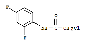 N1-(2,4-二氟苯基)-2-氯乙胺结构式