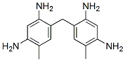 4-[(2,4-diamino-5-methyl-phenyl)methyl]-6-methyl-benzene-1,3-diamine结构式