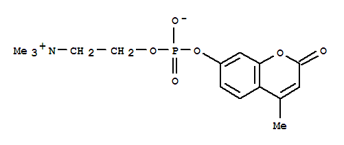 4-甲基香豆素三甲基氨基乙基磷酸酯结构式