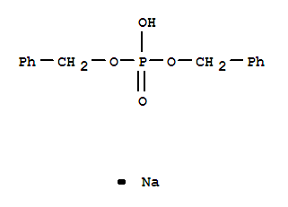 Chemical structure of PHOSPHORIC ACID DIBENZYL ESTER, SODIUM-SALT