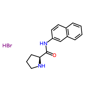 Structure of (2S)-N-(2-naphthyl)pyrrolidine-2-carboxamide hydrobromide