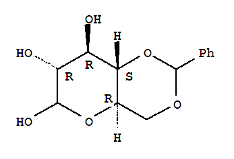 4,6-O-苄叉-D-葡萄糖结构式