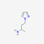 4-(1H-pyrazol-1-yl)butan-2-amine结构式