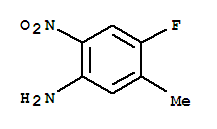 Structure of Benzenamine,  4-fluoro-5-methyl-2-nitro-