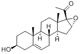 Chemical structure of 16,17-Epoxypregnenolone