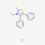 Structure of 4,5-DIPHENYL-3-ETHYL-2-METHYLTHIAZOLIUM IODIDE