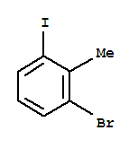 1-溴-3-碘-2-甲基苯结构式