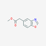 Methyl 2-(1,3-benzoxazol-5-yl)acetate结构式