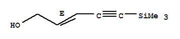 TRANS-5-TRIMETHYLSILYL-2-PENTEN-4-YN-1-OL结构式