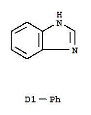 Structure of 1H-Benzimidazole,phenyl-