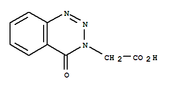 (4-氧代-1,2,3-苯并三嗪-3(4H)-基)乙酸结构式