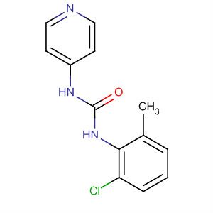 Urea, N-(2-chloro-6-methylphenyl)-N'-4-pyridinyl-结构式