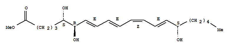 5(S),6(R)-LIPOXIN A4 METHYL ESTER结构式